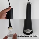 Lámpara colgante con cuádruple tubos estilo minimalista "Parma" - GU10 30cm