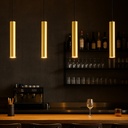 Lámpara colgante con cuádruple tubos estilo minimalista "Parma" - GU10 30cm