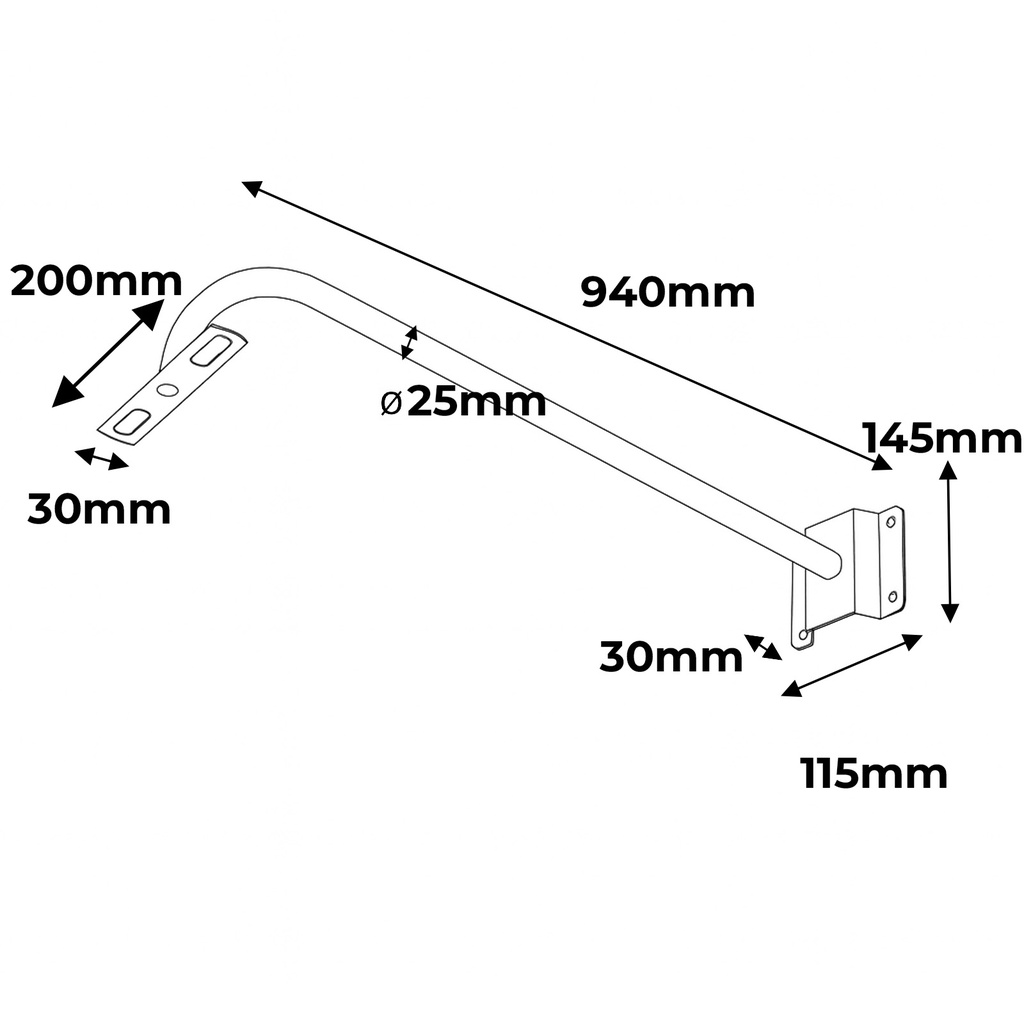  LED Projector Mount - 100cm