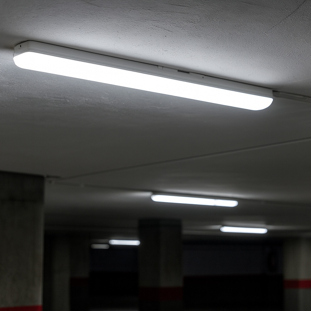 Pantalla estanca LED Luminaries lineal enlazable exterior  90cm 45W IP65 6000K 