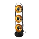 Lámpara de pie vintage con Oro Orientable 3 Luces Orientable"MARS"