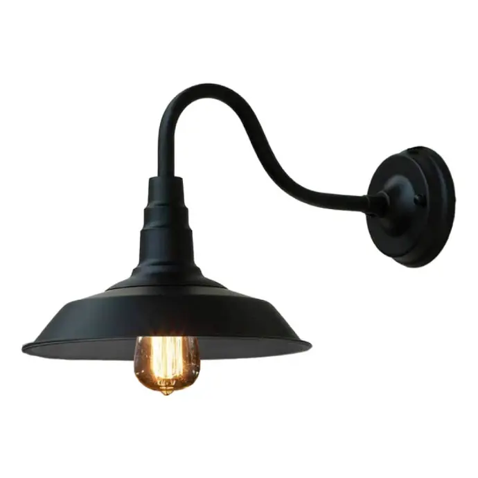 Aplique de pared vintage Industriales E27 Edison Hierro de bronce del color retro"TORCH"