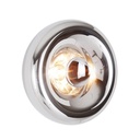 Postmoderne Designer-Wandleuchte aus Glas, Gold-Finish mit galvanisiertem Spiegel und E27-Fassung. „FLORIANA“