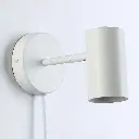 Aplique de pared interior orientable "SVEN" con cable y enchufe - E27