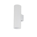 Wall Light: Dual Light Up and Down, Black Aluminum, 2 GU10 Sockets, Bulbs not included "DUO"