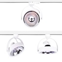 LED spotlight for three-phase track, compatible with AR111 GU10 bulbs