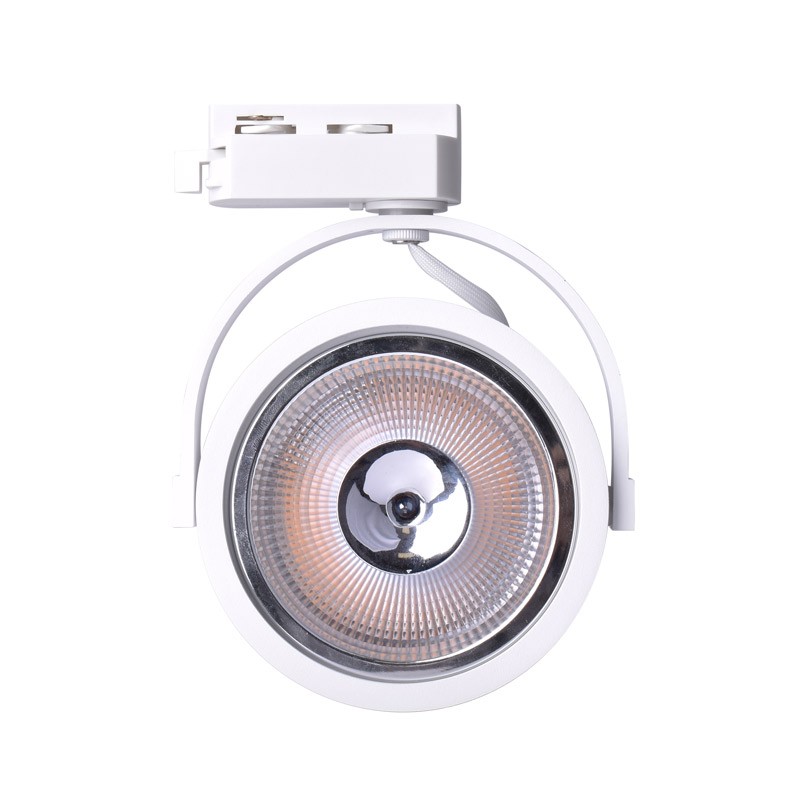 Faretto LED monofase AR111 GU10 su binario