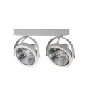 Double LED surface spotlight for AR111 GU10 bulb