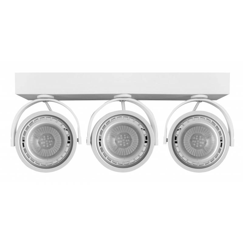 Triple LED surface spotlight for AR111 GU10 bulb
