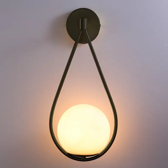 Aplique de Pared con Bola de Cristal "GOTA"- E27 G45