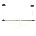 Moderne gewellte Neon-Pendelleuchte "SALSA" - 360º - 45W - 4000K Neutralweiß