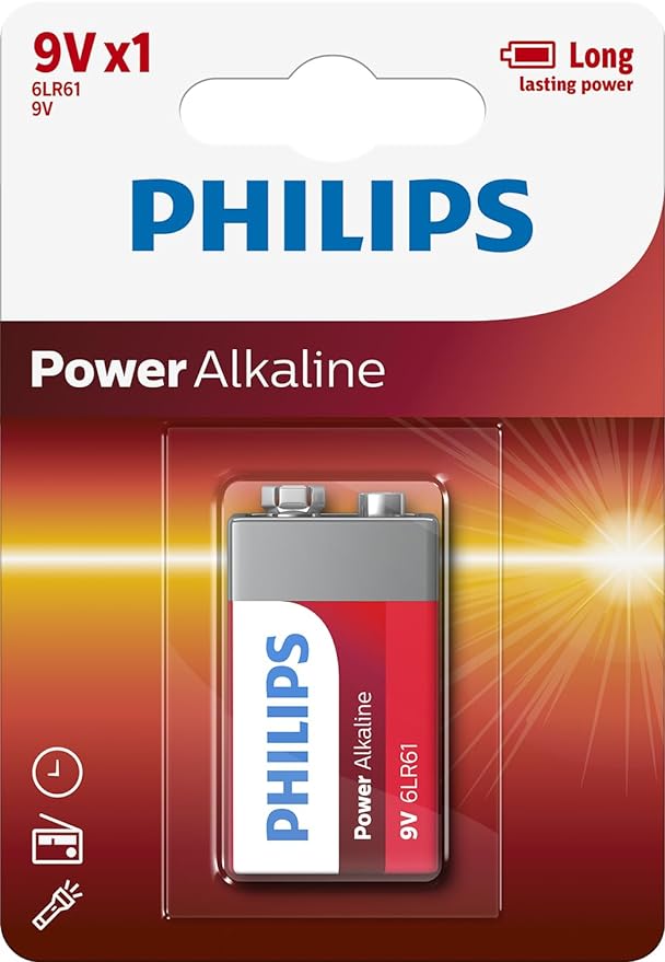  Philips 9V Alkaline Power Battery