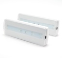 Pack of 2 3W 265lm LED Emergency Light with 3h of autonomy Mounting Kit Included