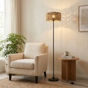 Natural Rattan Floor Lamp "MARINA"