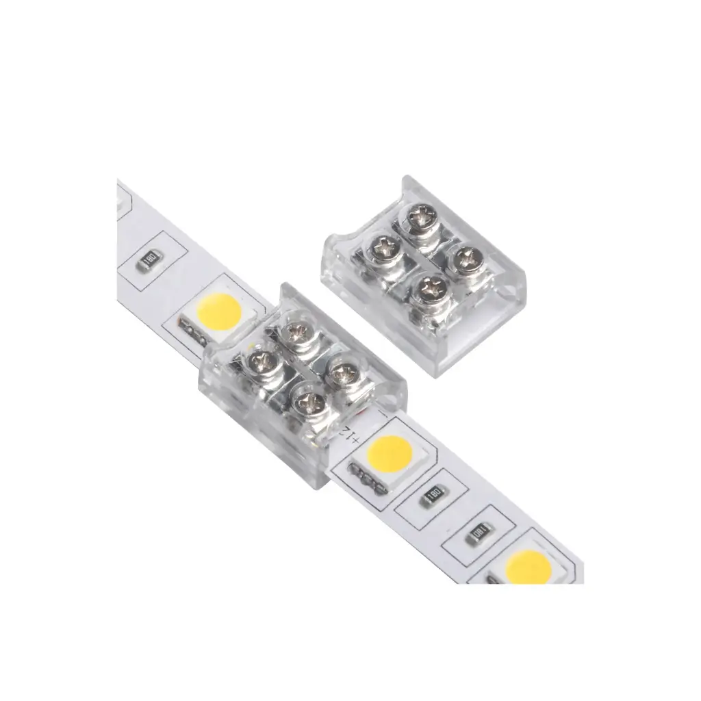 Conector Tira LED 12/24V DC para Unión con Tornillo 8mm