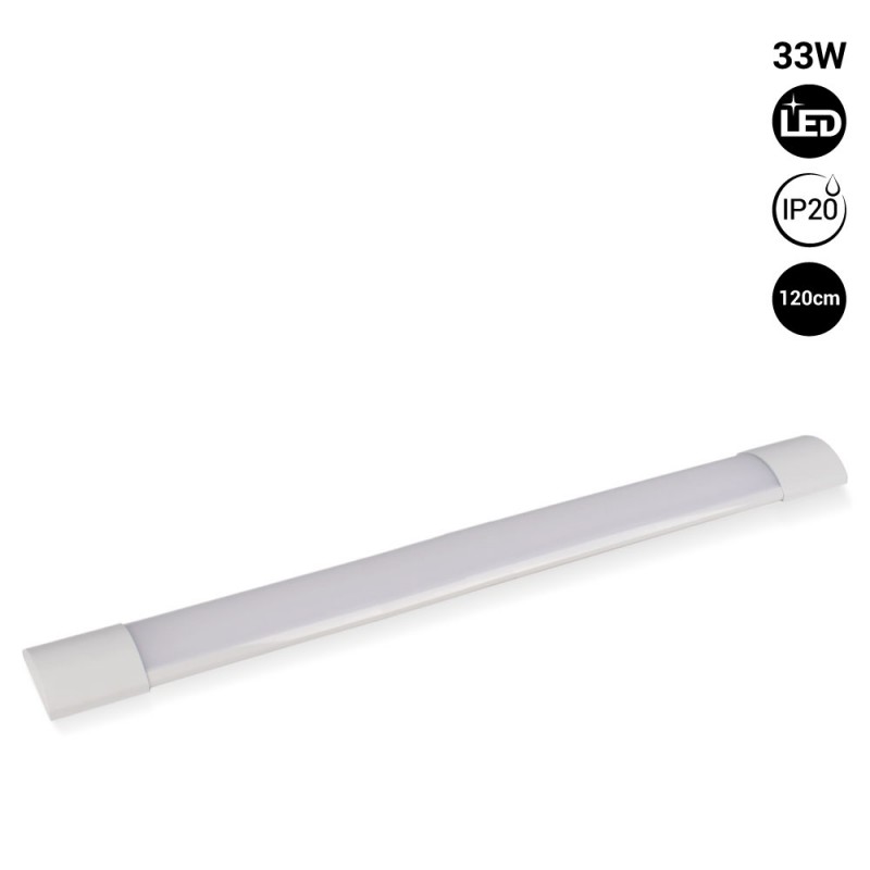 Surface LED linear luminaire - 33W - 120cm - IP20
