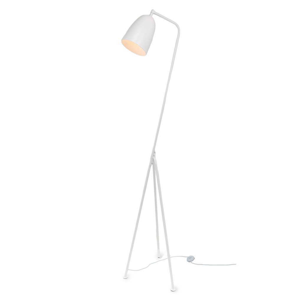 "GRETA" Hohe dreibeinige Stehlampe aus Metall im industriellen Retro-Stil im Heuschreckenstil