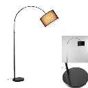 Lámpra de Pie Arco Ancho 152cm Metal Reflect con Base Marmol "CALOTTA"