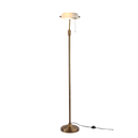 Lampadaire classique de notaire banquier en bronze avec abat-jour en verre "VENICE" - E27