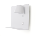 Aplique de Pared Orientable 6W con Carga USB y Type C, 2700K-6000K, Chips Osram, Driver KGP "SION" (Foco Derecho)