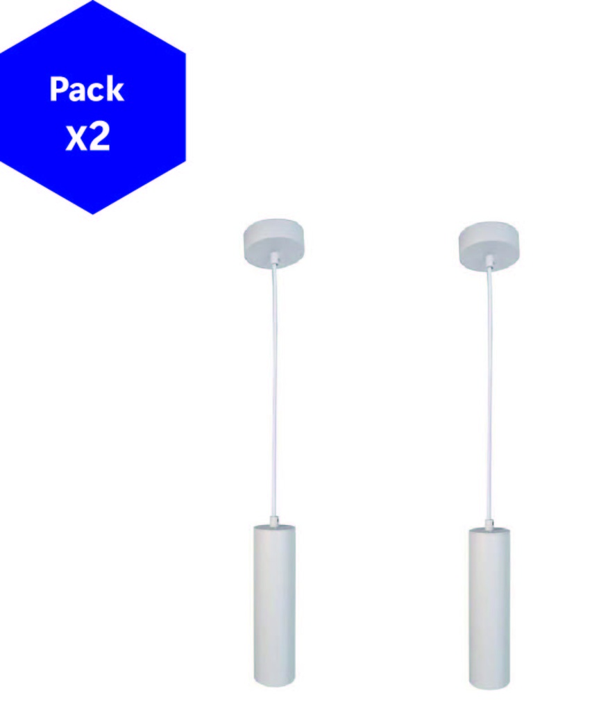 Lot de 2 suspensions « LAON » - GU10 20 cm