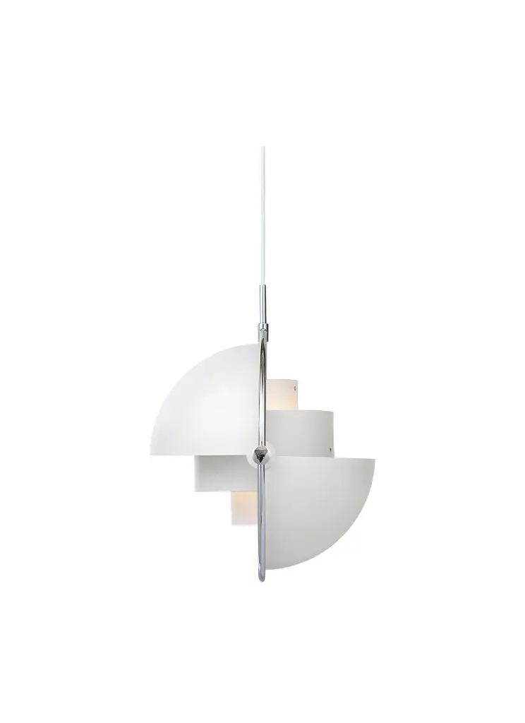 Elegant and modern pendant lamp inspired by Multi-lite Gubi, metallic design with adjustable "MultiBeam" shade - E27