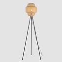 Lampada da terra con treppiede in vimini "EDDA" - E27