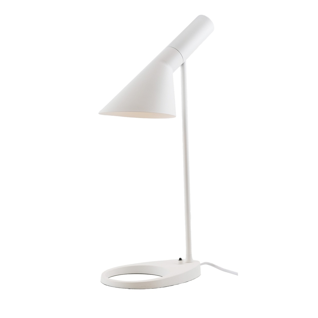  Lámpara de Mesa de Diseño Estilo AJ en Aluminio con Interruptor y Pantalla Orientable, Ideal para Escritorio, Mesa de Noche o Trabajo, "OSLO" E27