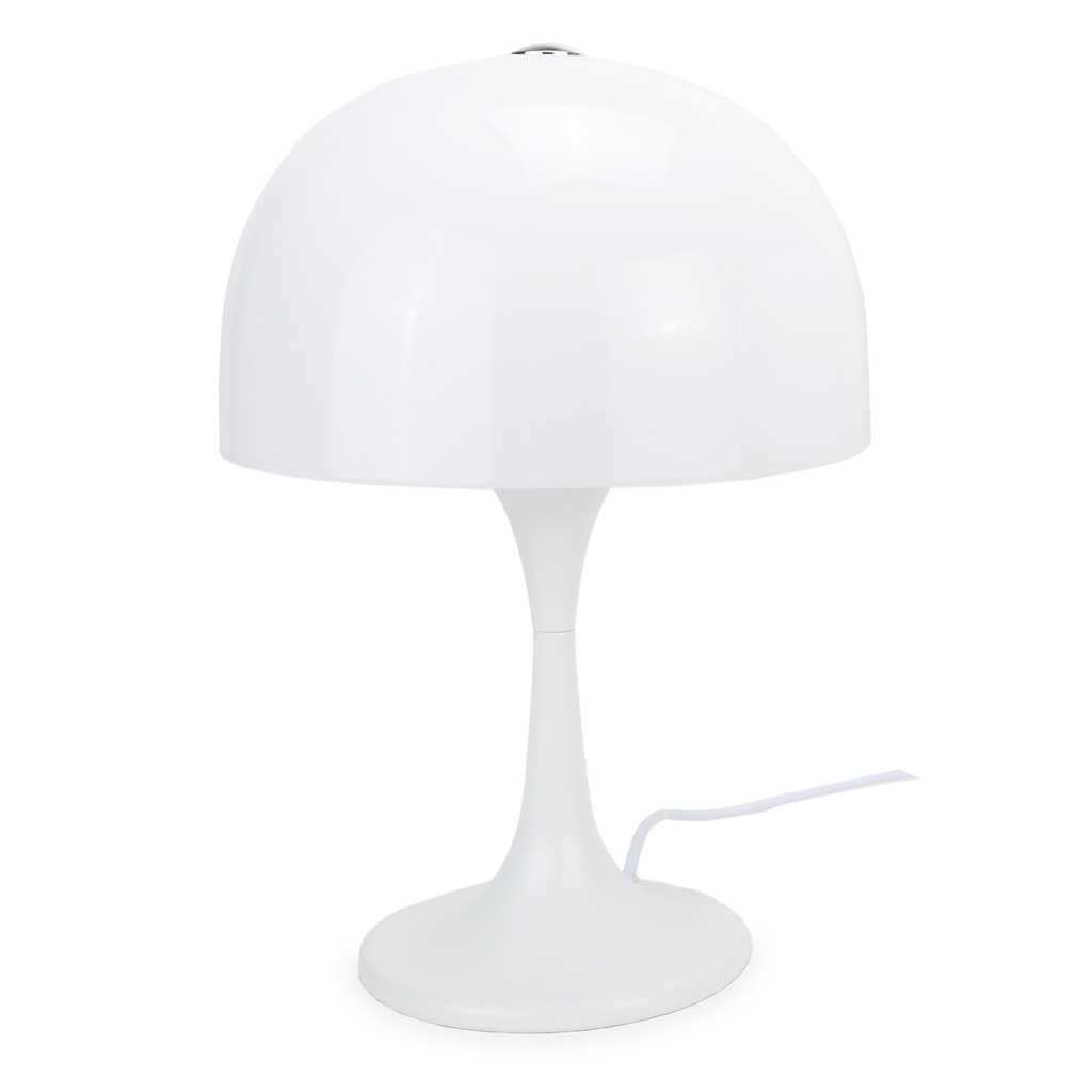 Lampe de table moderne avec 3 ampoules G9, abat-jour en acrylique blanc et base en métal « MEDUSA » G9*3