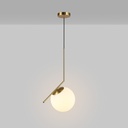 Lampada a sospensione con sfera di cristallo "MOON" - E27 ø 22cm