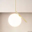 Lámpara Colgante Bola Cristal "MOON"- E27  ø 28cm