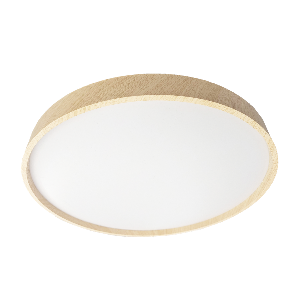 Kiara 40w 3000-4200-6500k White/Beech Ceiling Light 5.5x40x40cm 3600lm Remote Control