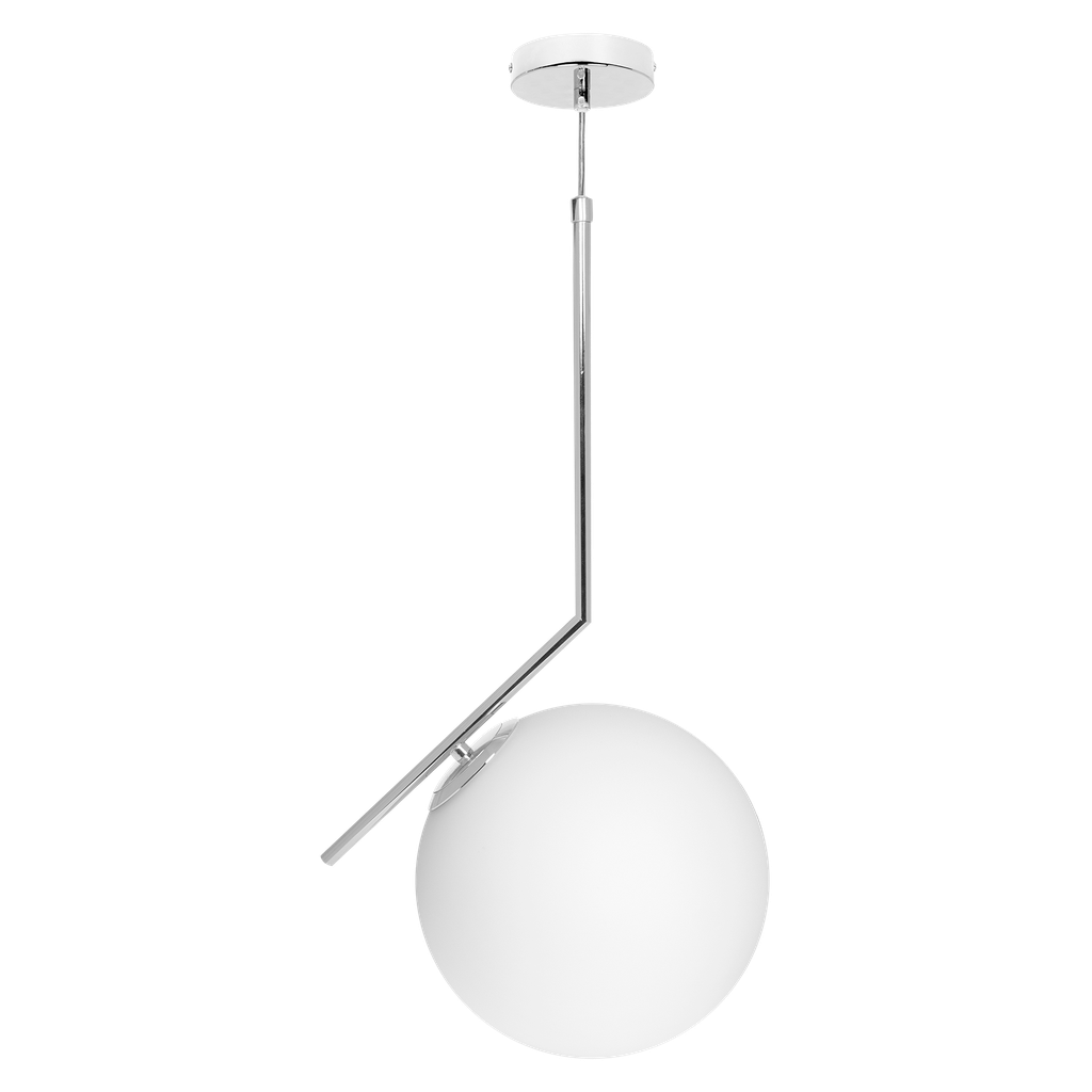 Lampada a sospensione Aimee 1xe27 Cromata Regx35x35 Cm