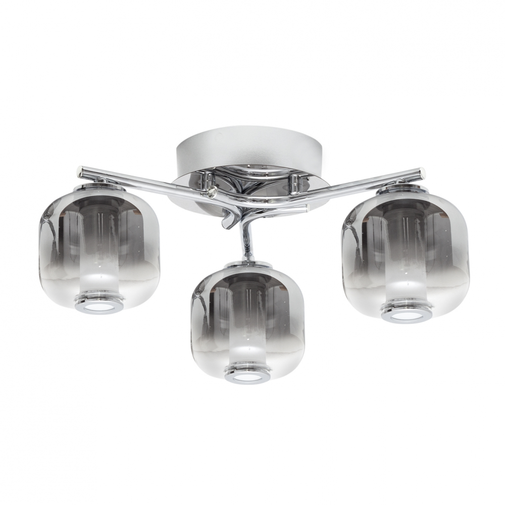 Luminária 3x5w 4000k 900lm Malvina Cromada 17,5x41d