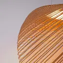 Designer wooden pendant lamp "Ilya" - 24W - ø 60cm