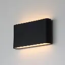 Aplique de Pared Exterior/Interior LED 12W Aluminio Rectangular Iluminación Arriba y Abajo 175mm IP54"SAFATA" Negro