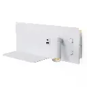 Wandleseleuchte mit USB-Anschluss - 7W Ambientebeleuchtung mit 3W 2700K "VIENNA" Leselicht (rechts)