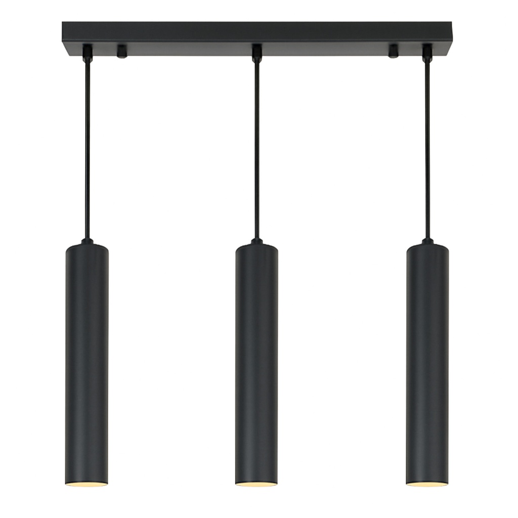 Lámpara colgante triple tubos estilo minimalista "VARILLA" - GU10