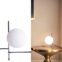 "GRECY" Table Lamp Ø15cm - Modern Brass and Crystal, Ideal for Office, Bedroom and Living Room, E27.