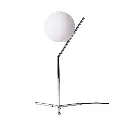 Table Lamp with Glass Ball and Gold or Silver Aluminum: Night Lighting for Bedrooms and Living Rooms E27 Ø15cm "ALESSIA"