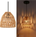 Luminária Pendente com corda trançada "NARA" - E27 17cm E27
