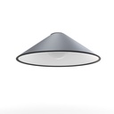  Luminária de teto inspirada na Vibia Plusminus, com lâmpada LED de 12W, iluminação de difusão direcionada para fita isolante, Ø40 m, 48V