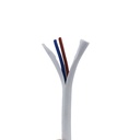 Rundes PVC-Elektrokabel 2x0,75 mm², 220 V für Lampen, pro Meter