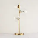 Metal Table Lamp with Three Clear Glass Balls "Belgium" - 3*G9