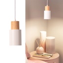 Lámpara Colgante "KIRA" de Metal y Madera – Estilo Escandinavo y Moderno