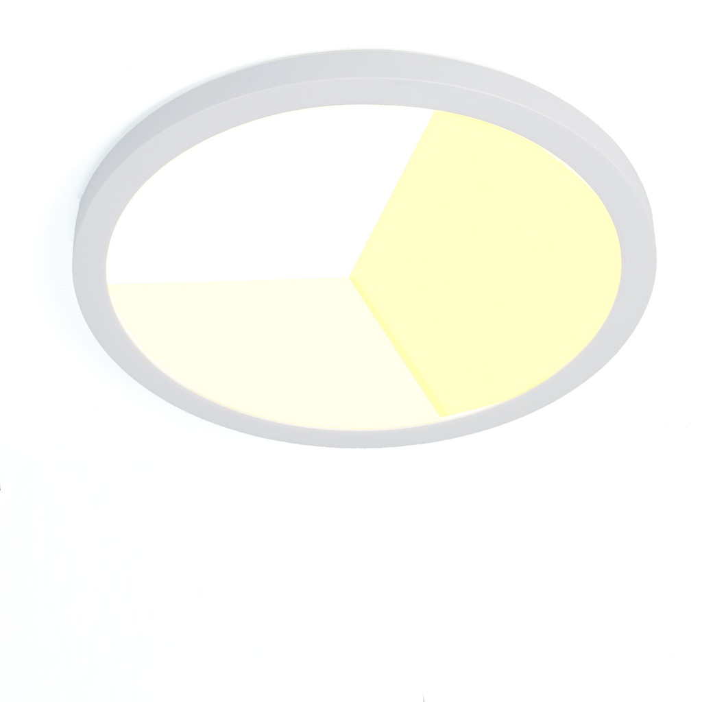 LED Recessed and Surface Ceiling Light Ø300mm 24W IP44 – CCT Light 3000K/4000K/6000K – Adjustable Cut Ø65-270mm – Ultra Thin 17mm