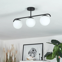 Lampada da soffitto a tripla sfera di cristallo "TRIADA"