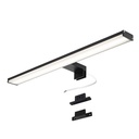 Aplique de pared LED para baño, espejo y mueble, diseño slim IP44, 12W, 50 cm, en aluminio con luz blanca neutra de 4000K