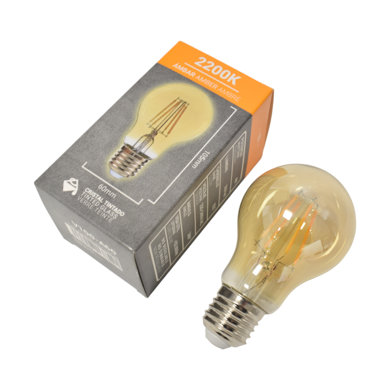 Bombilla LED E27 vintage gold filamento- 4W - 2200K