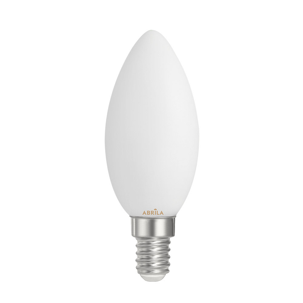 Ampoule bougie opale Filam. 6 W Abrila E14 540 lm 9,7 x 3,5 x 3,5 cm